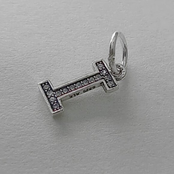 CLEARANCE!!   Pandora Initial I Dangling Charm - Picture 2 of 3
